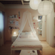 A kid’s room on display in the showroom area.
